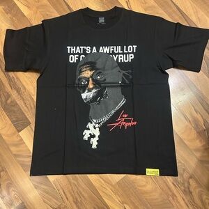 Black Graphic Tee with Bold Design